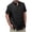 Mens Clothing Black, variant on Mens Cotton Linen T-Shirts, Summer Tops for Men Big & Tall Casual Vintage Solid Color Button Up Dressy Blouses M-3XL
