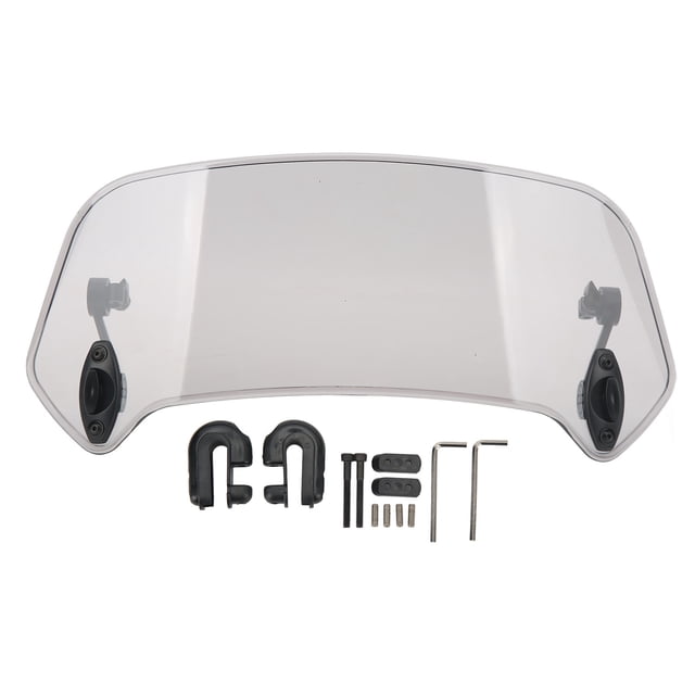 Universal Motorcycle Windscreen,Motorcycle Windscreen Adjustable Clip Adjustable Clip On Windshield Motorcycle Spoiler Air Deflector Highly Versatile