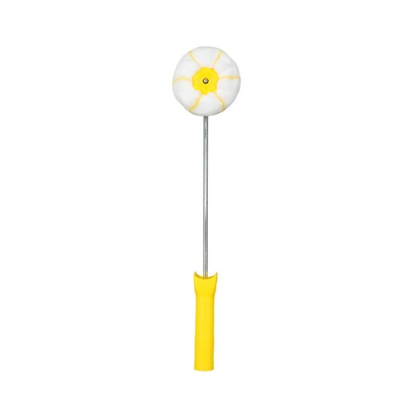 Tnarru Corner Paint Roller Brush Wall Painting Roller for Corner Trimming Home Wall Yellow