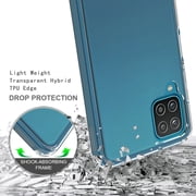 Case for Samsung Galaxy A32 5G Hybrid Slim Crystal Clear Transparent Shock-Absorption Bumper TPU + PC Back Frame Phone Cover for Galaxy A32 by Xpm