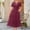 B1 Hot Pink womens summer dresses clearance under 5$, variant on Summer Yrmaups Ladies Casual Short Sleeve Wedding Guest Dresses Summer Spring V-Neck Eyelet Swing Keyhole Ruffle Elastic Waist Aline Midi Dresses Cute White Formal Dresses