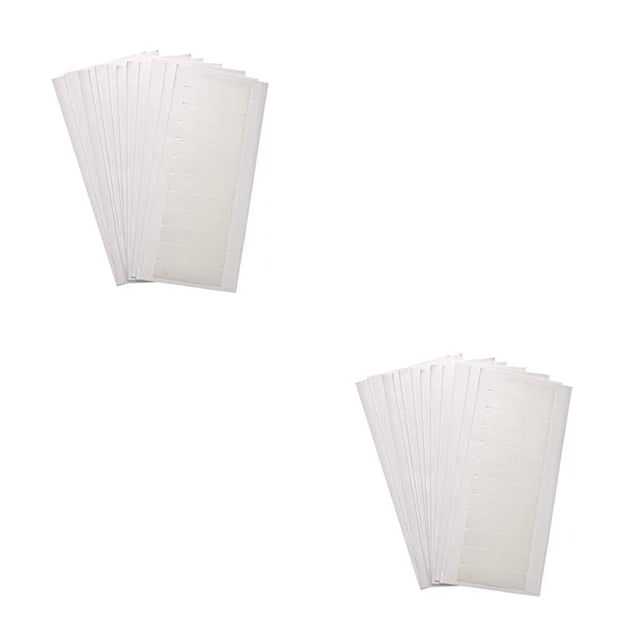 Soidarity 12 piezas de cintas de extensión, cintas adhesivas, adhesivo Soluble en agua, suministros para el hogar, estilo adhesivo de doble cara útil blanco 2piezas Soidarity CBP195598