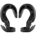 thumbnail image 2 of CLIO 50PCs Plastic Non-Slip Shock Cord Hooks, Elastic Bungee Rope Hooks for 1/4" 5/16" 3/8" Cord Rope, Black, 30pcs, 2 of 6