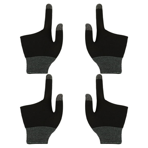 NICEXMAS 2Pairs Billiards Gloves with Graphene Fingertips Comfortable and Portable