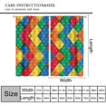 thumbnail image 3 of ICMOLYYENLO Rideaux Jouets Blocs de Construction pour Enfants Garçon Fille Chambre Rideaux Imprimés Briques Colorées Abstraites Rideaux Occultants pour Chambre d'Enfant 52x84 Pouces 2 Panneaux, 3 of 8