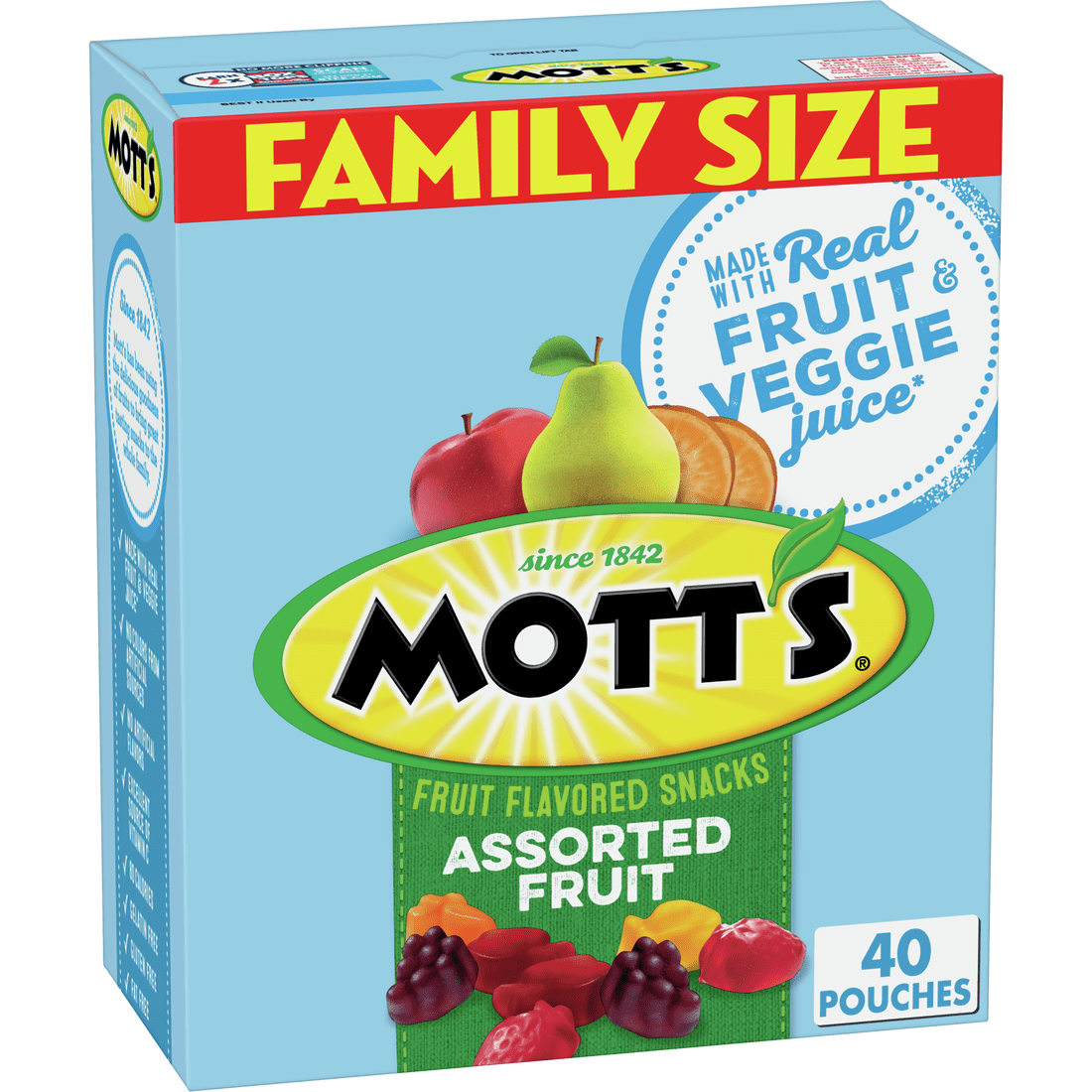 Mott's Fruit Snacks, Gluten Free, 40 ct, 0.8 oz