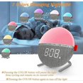 thumbnail image 3 of Kids Digital Alarm Clock, 7 Color Night Light, Dimmer, 8 Nature Alarm Sounds, Snooze, Sleep Aid, Children Boys and Girls, Teens for Bedroom Bedside Gi, 3 of 4