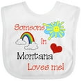 thumbnail image 3 of Inktastic Someone in Montana Loves Me Boys or Girls Baby Bib, 3 of 4