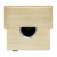thumbnail image 6 of Flash Furniture Commercial Grade Trash Receptacle Enclosure for 32 Gallon Trash Cans with 8" Drop Hole and Upper Tray Shelf in Oak, 6 of 13