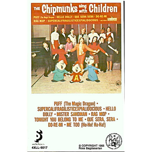 The Chipmunks – The Chipmunks Sing With Children (New) (Cassette)