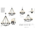 thumbnail image 4 of Elk Home Natural Rope 34" 6-Light Metal Chandelier in Oil Rubbed Bronze, 4 of 5
