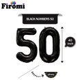 thumbnail image 2 of Globos numéricos Firomi 50 Black Giant Jumbo Mylar Foil x2, 2 of 6