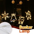 thumbnail image 2 of FFENYAN Christmas Decorative Light LED Sucker Lights Christmas Tree Bells Snowflake Elk Window Decorations Lights Clear, 2 of 2
