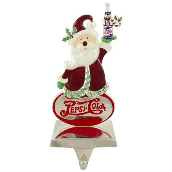 Northlight Pepsi-Cola Santa Claus Christmas Stocking Holder - 9.75"