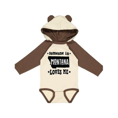 

Inktastic Montana Someone Loves Me Gift Baby Boy or Baby Girl Long Sleeve Bodysuit