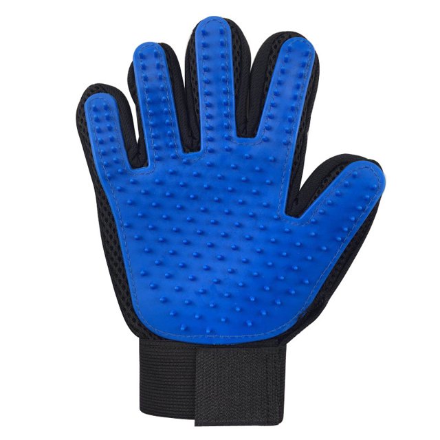 Guante de limpieza para mascotas - Guante de masaje para perros/gatos Cepillo de masaje para mascotas azul Zefei Wu 9024735042549