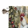 thumbnail image 5 of Vintage Rooster Kitchen Valances for Windows 60x18 Inch Kitchen Curtains Valances Rod Pocket Pastoral Animals Plaid Bathroom Window Valances for Window Treatment Decor, 5 of 6
