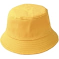 thumbnail image 6 of CoCopeaunts Black Bucket Hat Men Summer Sunscreen Cotton Women Pure Color Beach Cap Outdoor Lightweight Foldable Fisherman Hat, 6 of 8