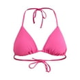 thumbnail image 5 of No Boundaries Women's Triangle Tie Bikini Top, Sizes XXS-XXL, 5 of 5