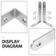 thumbnail image 5 of 2 anclajes de pared para muebles, soportes para estanterías y armarios, para a prueba de bebés, soportes angulares., 5 of 6