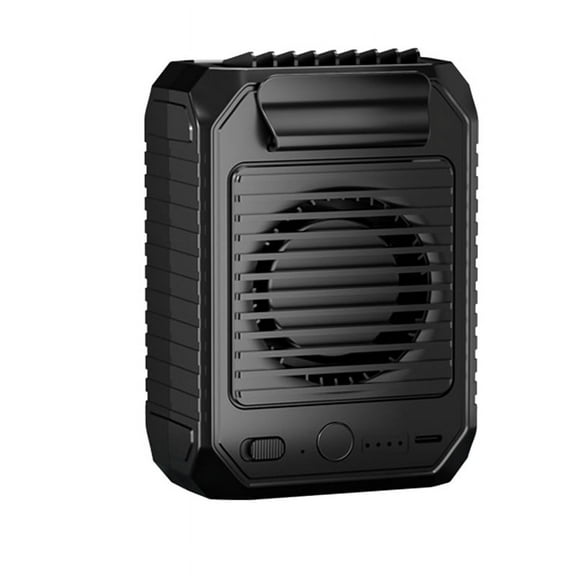 M22 Outdoor Hanging Waist Fan 10000MAh Portable Neck Multifunctional Charging Cooling Black