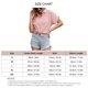 thumbnail image 5 of Turn Down Collar Button Top Casual Camisa de manga corta Algodón Color puro Elegante Transpirable para el trabajo de oficina ANGGREK Otros, 5 of 5