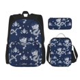 thumbnail image 1 of Disketp Dragon Mochila Estampada de Gran Capacidad con Lonchera y Estuche, Set de 3 Piezas para Estudiantes, 1 of 7