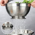 thumbnail image 3 of Goriertaly Kitchen Colander Stainless Steel Multi-functional Filtration Kitchen Strainer 30cm, 3 of 6