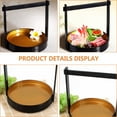 thumbnail image 3 of KALLORY Golden Plastic Sushi Tray for Household Sushi Sashimi and Appetizer Serving, 3 of 7