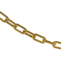 1.5 Inch x 50 Feet Gold Plastic Safety Chain