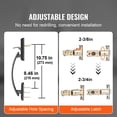 thumbnail image 2 of KFFKFF Dual Door Handle Kit, Satin Black Curved Door Lever, Twin Entry Door Handle Kit with Interchangeable Handle Lever, Robust Dual Door Lock Kit with Non-Functional, Suitable for Business Door, 2 of 9