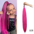 thumbnail image 2 of Peluca, coleta, trenza de boxeo de colores, gomas elásticas para niños, extensión de cabello, pieza de extensión, 2 of 3