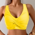 thumbnail image 2 of Yindaity Swim Tops Women Top Only Women Underwire Bikini Top Only Push Up Swim Top Bra Swimsuit Tops Padded Bathing Suit Top Push Up Swim Top(Yellow,XL), 2 of 7