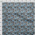 thumbnail image 4 of oneOone Cotton Silk Light Blue Fabric Flamingo Sewing Material Print Fabric By The Yard 42 Inch Wide, 4 of 6