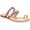Nude PU, variant on Thalia Sodi Womens Joya Faux Leather Rhinestone Thong Sandals