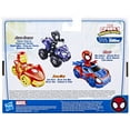 thumbnail image 4 of Marvel Spidey and His Amazing Friends Iron Man Action Figure and Iron Racer Car, 4 of 9