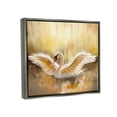 thumbnail image 3 of Stupell Industries Swan Wings Sunlit Wildlife Pond Animals & Insects Painting Gray Floater Framed Art Print Wall Art, 3 of 6