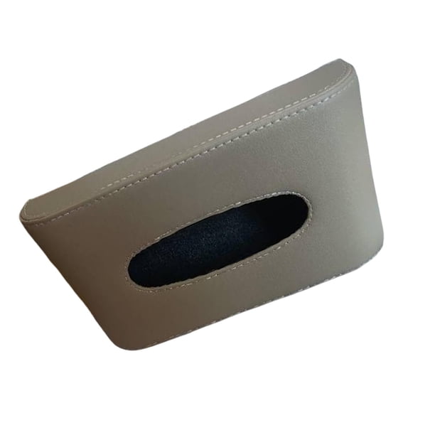 Porta pañuelos para visera, bolsillo para puerta, impermeable, accesorio interior para coche, mascarilla colgante Beige