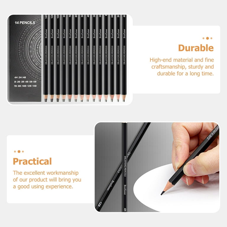 14Pcs Professional Sketching Pencils Painting Pencils Portable Drawing  Pencils Graphite Pencils