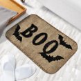 thumbnail image 6 of 1pc Boo Bat Decoration Absorbent Non-Slip Bathroom Thickened Flannel Rug Decor,Soft,Quick Drying,Suitable For Indoor/outdoor Use,Bathrooms,Bedrooms,Kitchens,Terrace,Laundry Rooms,16"x24", 6 of 9