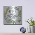 thumbnail image 4 of Luxe Metal Art 'Home Is My Happy Place' by Deb Strain, Metal Wall Art, 12"x12", 4 of 9