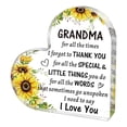 thumbnail image 2 of Gifts for Grandma from Grandkids, to My Grandma Acrylic Heart Sign Paperweight Presents, Birthday Christmas Mothers Day Valentines Day Gifts for Grandma Grandmother, 2 of 9