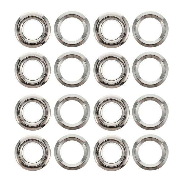 100 piezas de ojales para cortinas, ojales para tela, accesorios para anillos de ojales