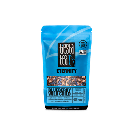 Freeleaf - Tiesta Tea Eternity, Blueberry Wild Child, Loose Leaf Herbal Tea Blend, Caffeine Free, 1.8 Ounce Pouch