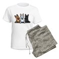 thumbnail image 5 of CafePress - German Shepherd Trio Women's Light Pajamas - Women's Short Sleeve Print T-Shirt and Pants Light Cotton Pajama Set, 5 of 7