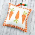thumbnail image 4 of Easter Pillow Cover 12x20 Inch Carrots Plaid Decorations Throw Pillows Farmhouse Happy Easter Orange Decorative Cushion Case for Sofa Couch Home Bed, 4 of 6