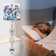 thumbnail image 4 of Square Wall Clock,Daisies In Blue Glass Bottles,Silent Non-Ticking Wall Clock Decor for Home Office Kitchen Living Room Bedroom(12inch), 4 of 4