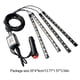thumbnail image 4 of Riwesomey Tiras de luces LED para coche RGB, Control de aplicación de teléfono para puerta Interior bajo el tablero, lámpara de ambiente con sonido de Bombillas para automóviles Riwesomey VI015304-00B, 4 of 5