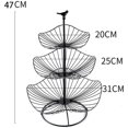 thumbnail image 4 of Circulor - Soporte para tartas de frutas con 3 cestas, frutero de metal para más espacio en el mostrador, soporte para tartas con tazones de frutas, cesta de frutas decorativa JFHHH pequeña, 4 of 4