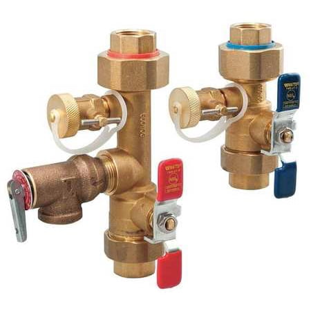 - WATTS LFTWH-UT-HC-RV Tankless Water Heater Valve Set,3/4 in.